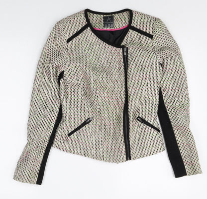 Womens UK Size 8 Atmosphere Beige Biker Coat