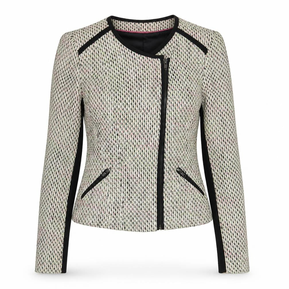 Womens UK Size 8 Atmosphere Beige Biker Coat