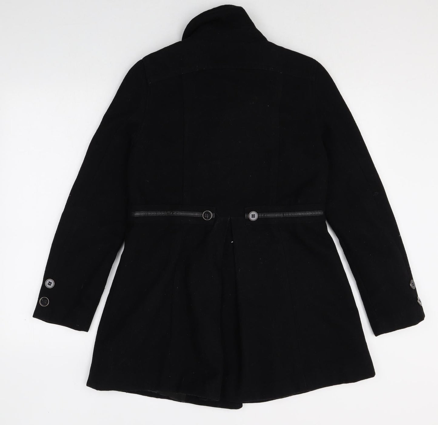 Womens UK Size 10 Therapy Black Pea Coat
