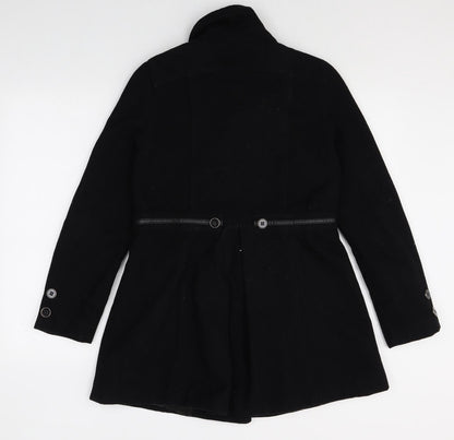 Womens UK Size 10 Therapy Black Pea Coat
