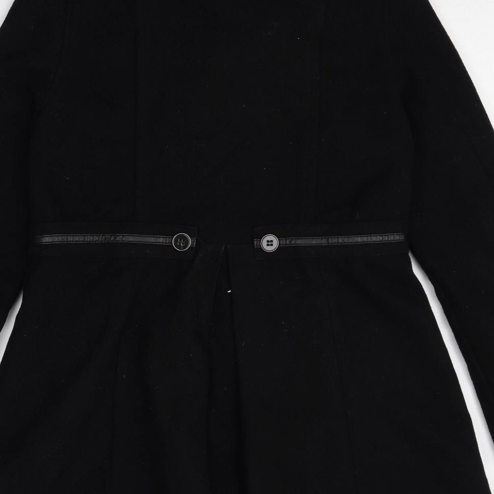 Womens UK Size 10 Therapy Black Pea Coat