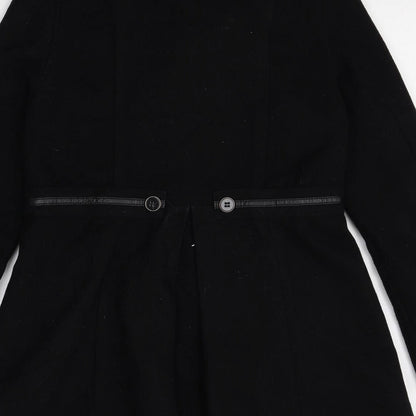 Womens UK Size 10 Therapy Black Pea Coat