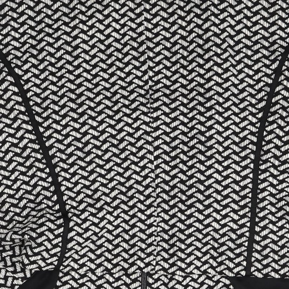 Gerry Weber Womens Black Geometric Jacket Size M Zip