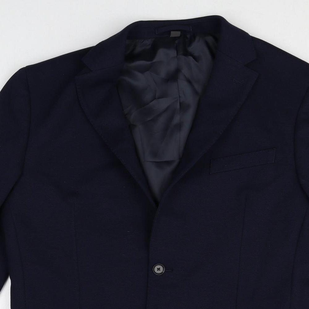 Mens UK Size 42 Marks and Spencer Regular Blue Suit Jacket