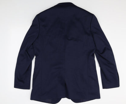 Mens UK Size 42 Marks and Spencer Regular Blue Suit Jacket