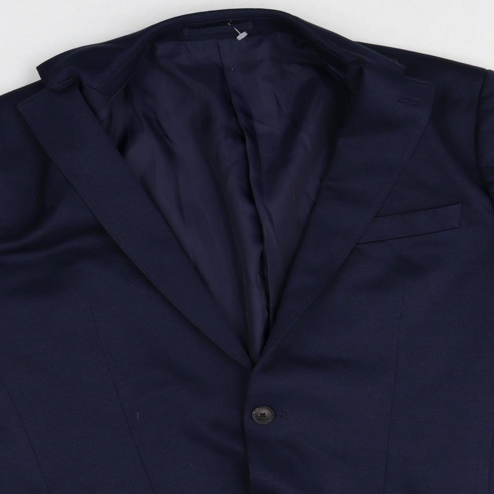 Mens UK Size 42 Marks and Spencer Regular Blue Suit Jacket