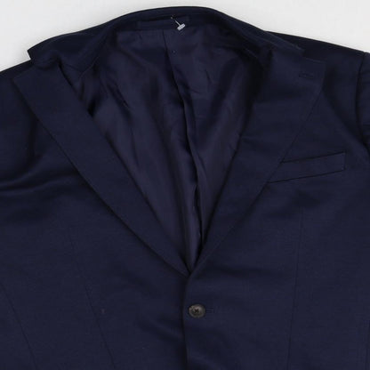 Mens UK Size 42 Marks and Spencer Regular Blue Suit Jacket