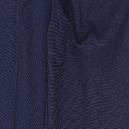 Marks and Spencer Mens Blue Polyester Trousers Size 34 in Regular Zip