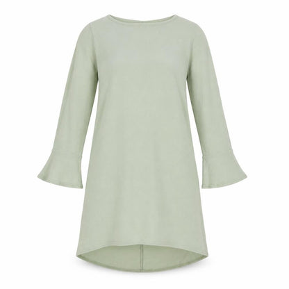 LTS Womens Green Polyester Shift Size 10 Round Neck Pullover