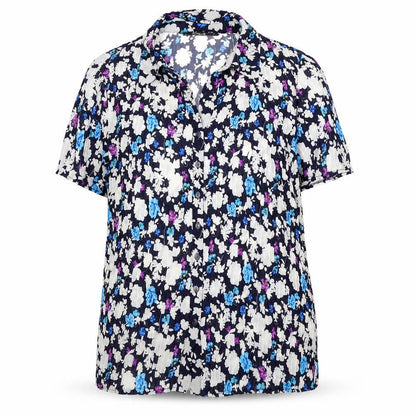 Bonmarché Womens Multicoloured Floral Polyester Basic Button-Up Size 20 Collared