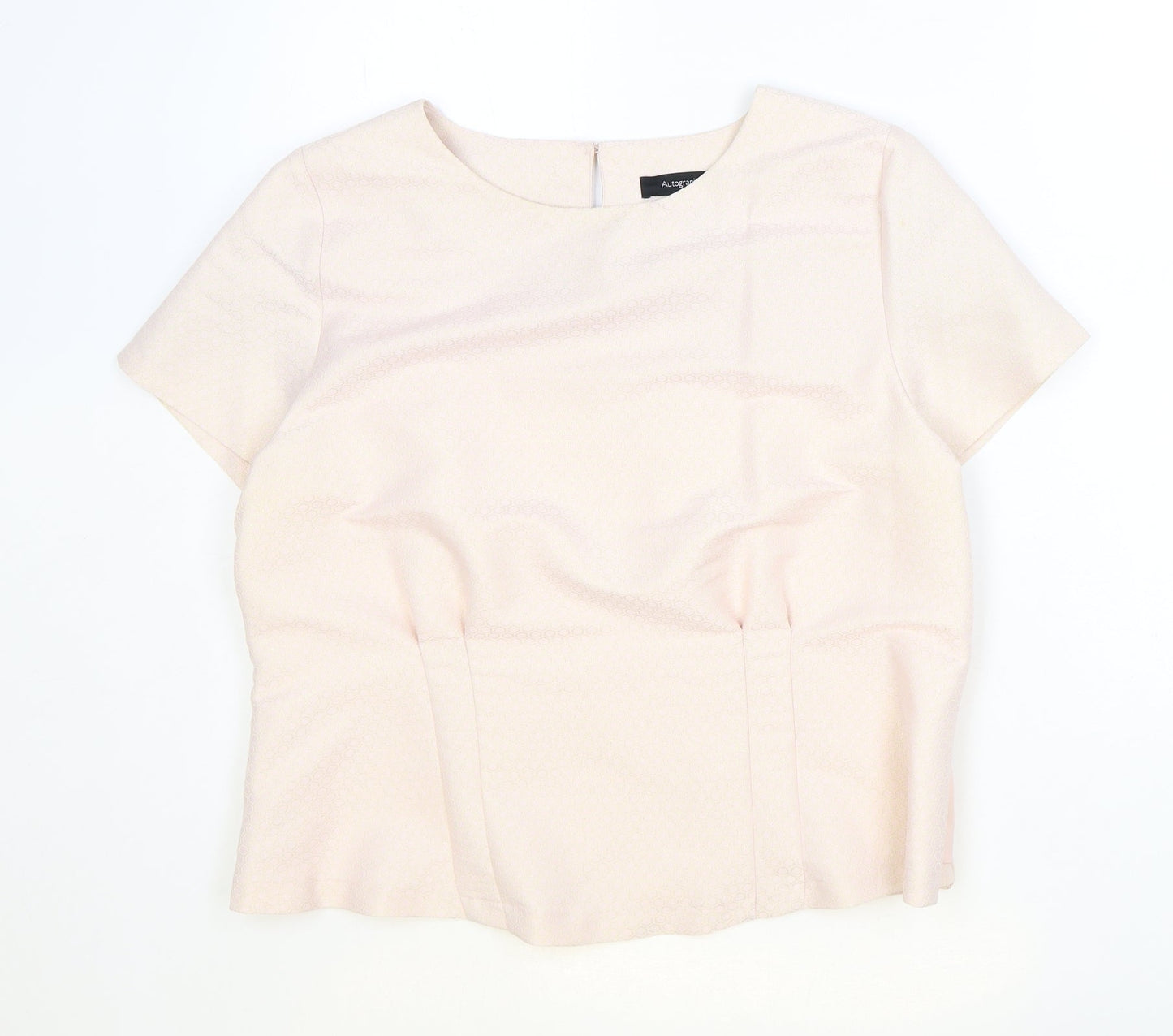 Womens UK Size 14 Marks and Spencer Pink Basic Blouse