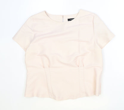 Womens UK Size 14 Marks and Spencer Pink Basic Blouse