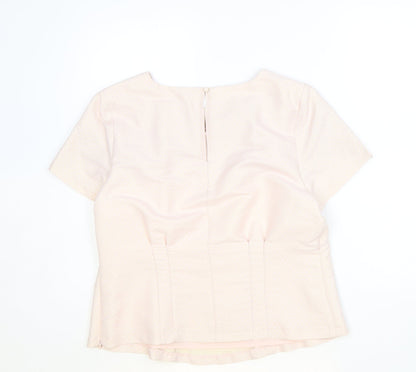 Womens UK Size 14 Marks and Spencer Pink Basic Blouse