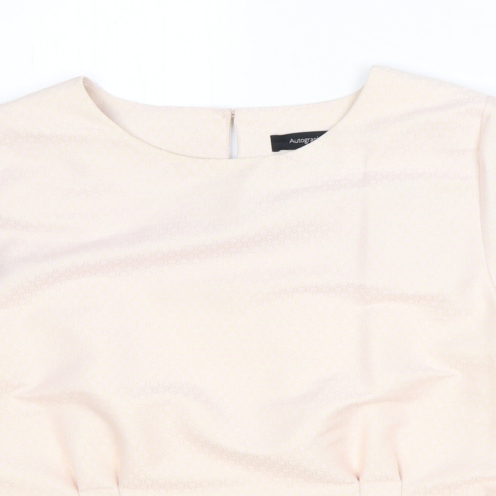 Womens UK Size 14 Marks and Spencer Pink Basic Blouse