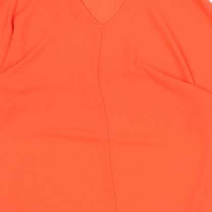 Womens UK Size 12 Peacocks Red Basic Blouse