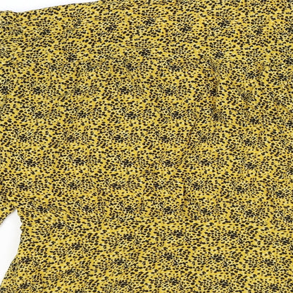 Womens UK Size 8 Yessica Yellow Basic Blouse