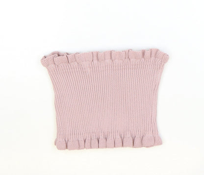 Womens UK Size 10 PRETTYLITTLETHING Pink Basic Tank
