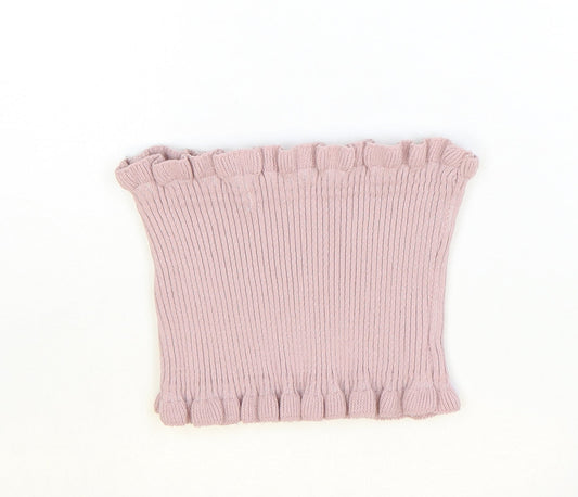 Womens UK Size 10 PRETTYLITTLETHING Pink Basic Tank