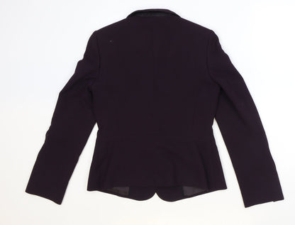Womens UK Size 10 Preworn Regular Purple Blazer