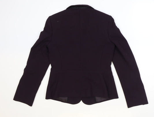 Womens UK Size 10 Preworn Regular Purple Blazer