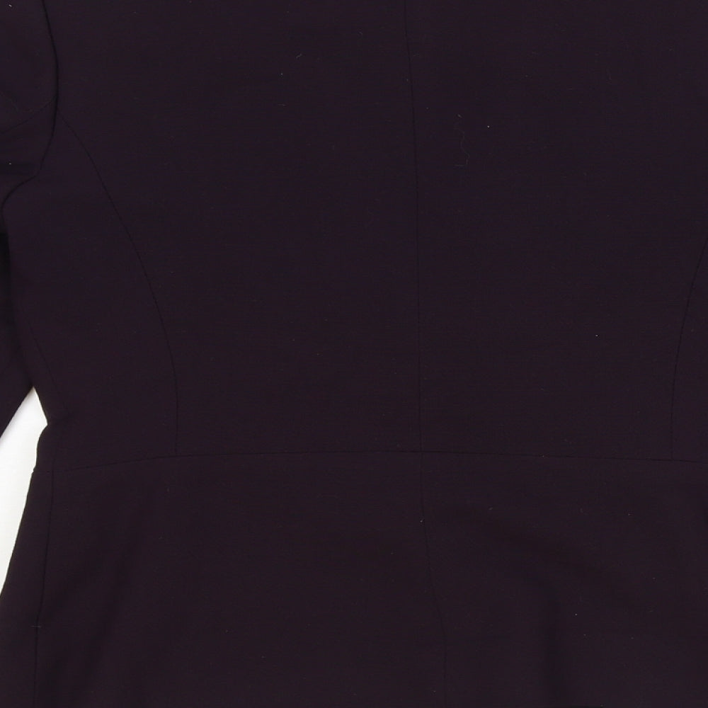 Womens UK Size 10 Preworn Regular Purple Blazer