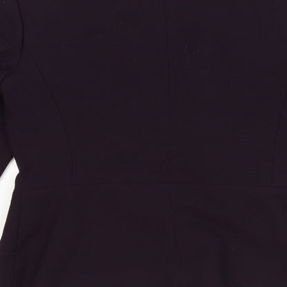 Womens UK Size 10 Preworn Regular Purple Blazer