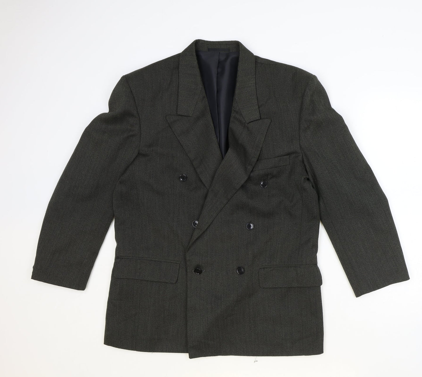 Marlow Mens Grey Polyester Jacket Suit Size 40 Regular