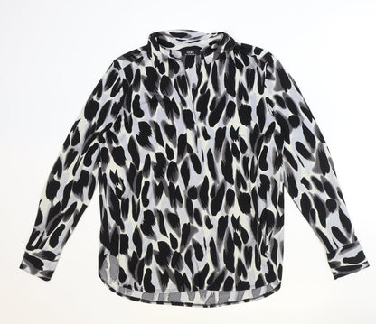 Womens UK Size S Wallis Black Basic Blouse