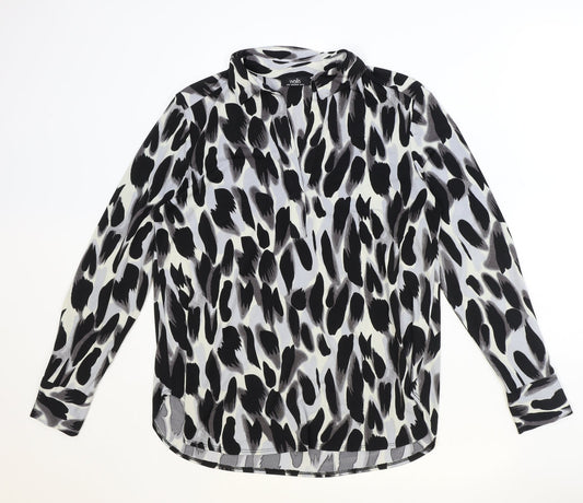 Womens UK Size S Wallis Black Basic Blouse