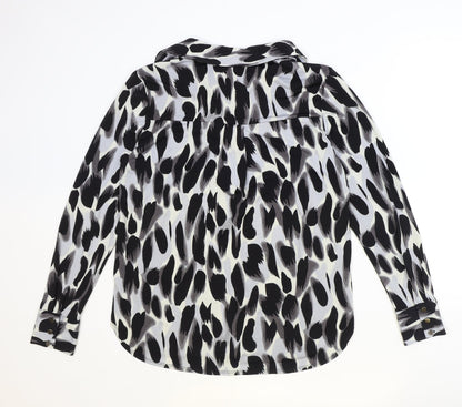 Womens UK Size S Wallis Black Basic Blouse