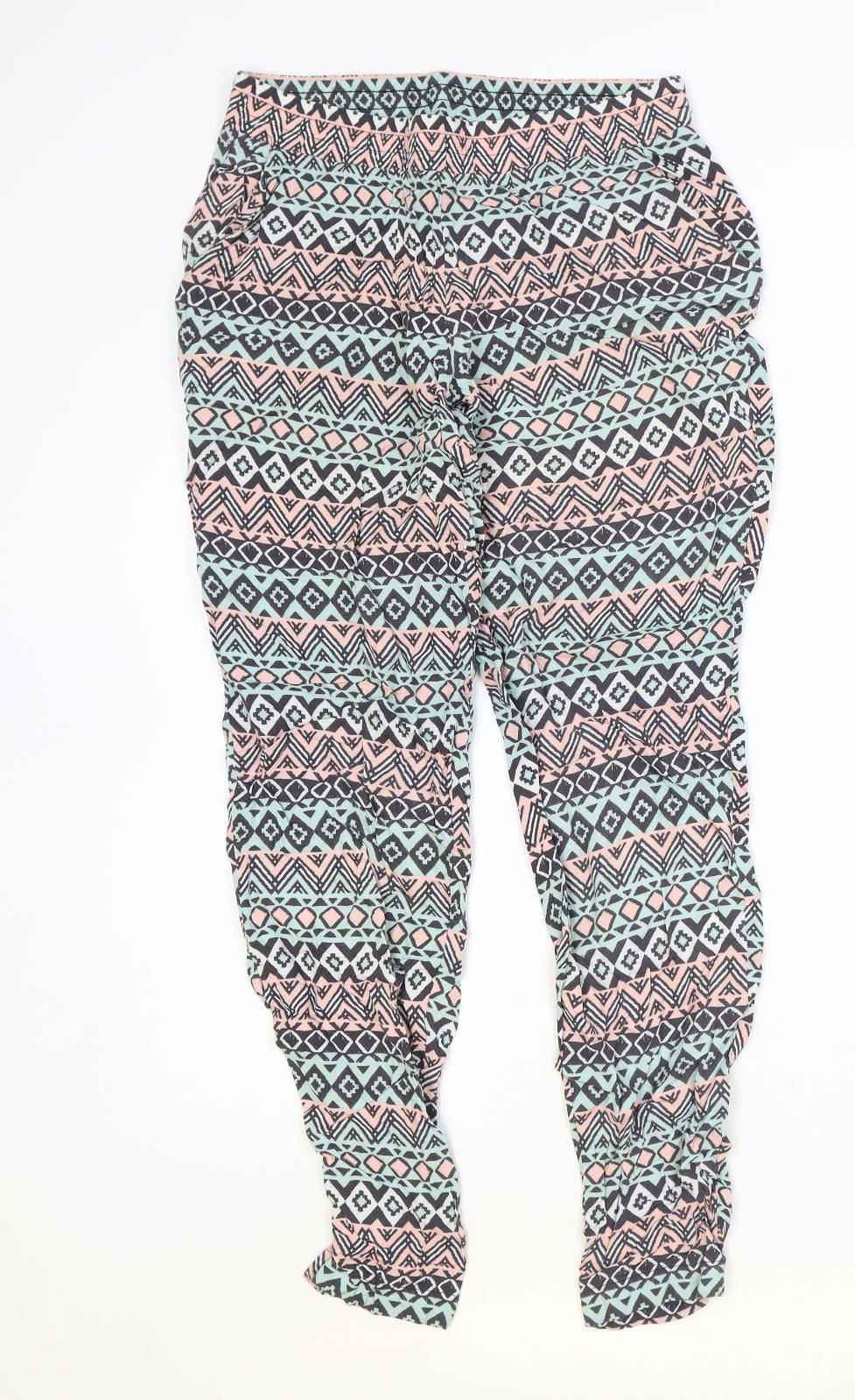 Womens UK Size 8 H&M Regular Fit  Multicoloured Trousers