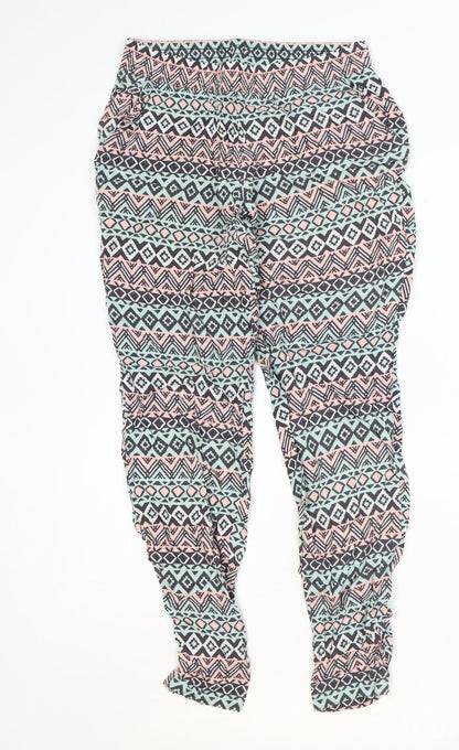 Womens UK Size 8 H&M Regular Fit  Multicoloured Trousers