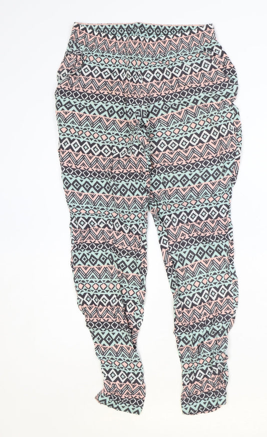 Womens UK Size 8 H&M Regular Fit  Multicoloured Trousers