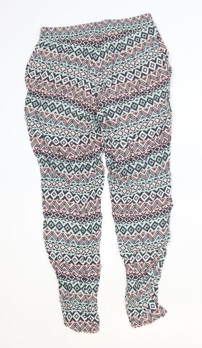 Womens UK Size 8 H&M Regular Fit  Multicoloured Trousers