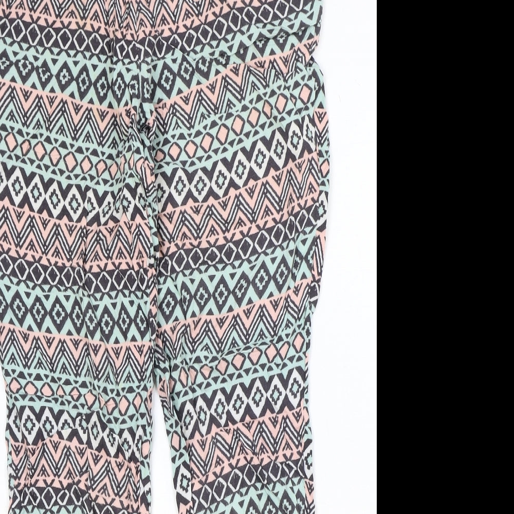Womens UK Size 8 H&M Regular Fit  Multicoloured Trousers