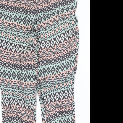 Womens UK Size 8 H&M Regular Fit  Multicoloured Trousers