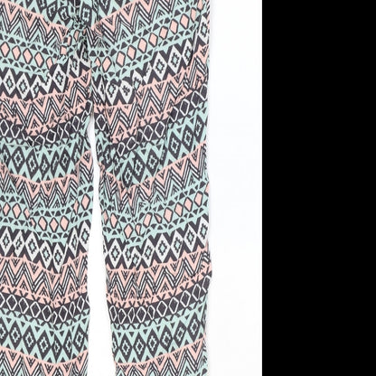 Womens UK Size 8 H&M Regular Fit  Multicoloured Trousers