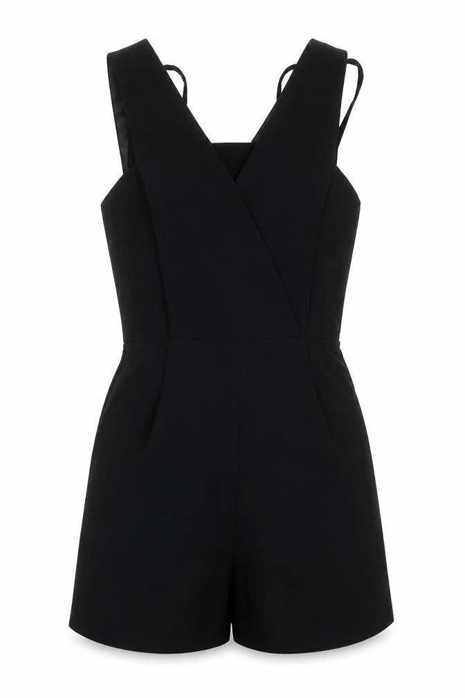 Womens UK Size 6 Topshop One-Piece Black Playsuit