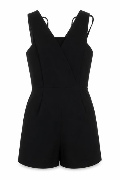 Womens UK Size 6 Topshop One-Piece Black Playsuit