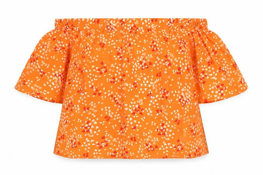 Womens UK Size 16 Capsule Orange Basic Blouse