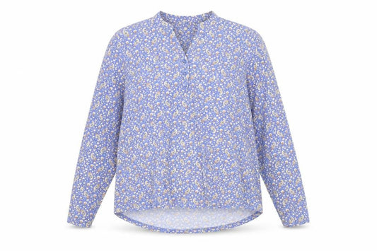 Womens UK Size XL Lakeland Blue Basic Blouse