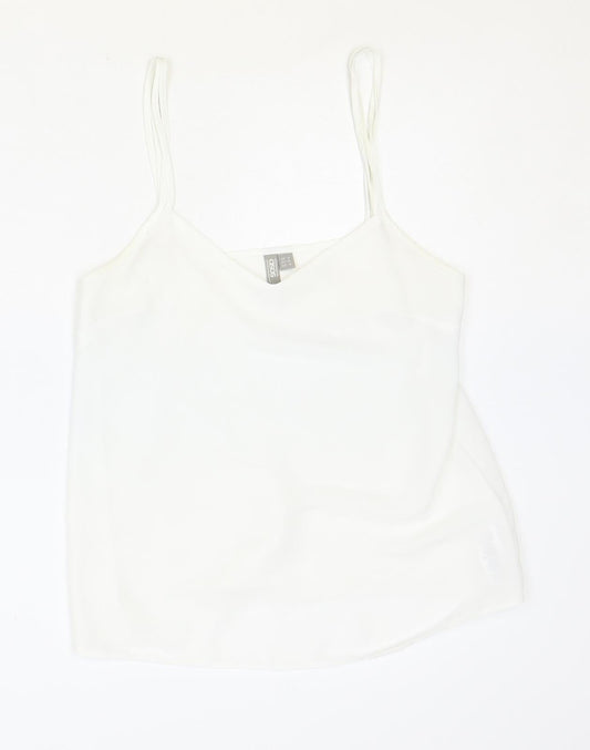 Womens UK Size 8 ASOS Ivory Basic Tank