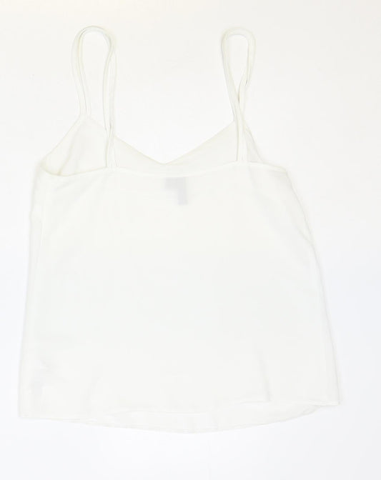 Womens UK Size 8 ASOS Ivory Basic Tank
