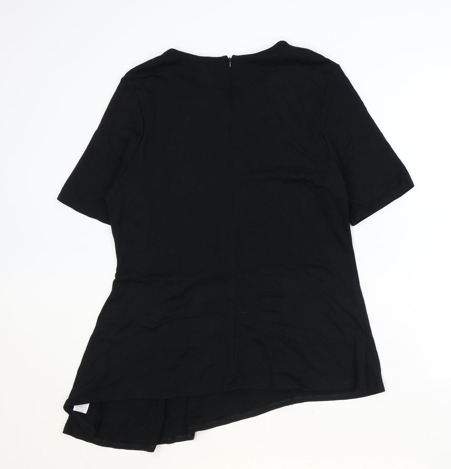 Womens UK Size 14 Marks and Spencer Black Basic T-Shirt