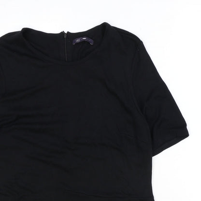 Womens UK Size 14 Marks and Spencer Black Basic T-Shirt