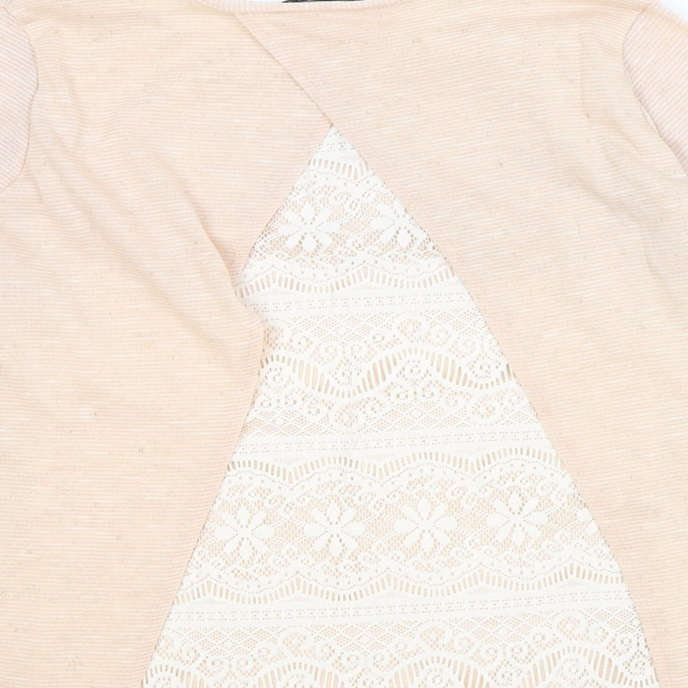 Atmosphere Womens Pink Round Neck Polyester Pullover Jumper Size 10