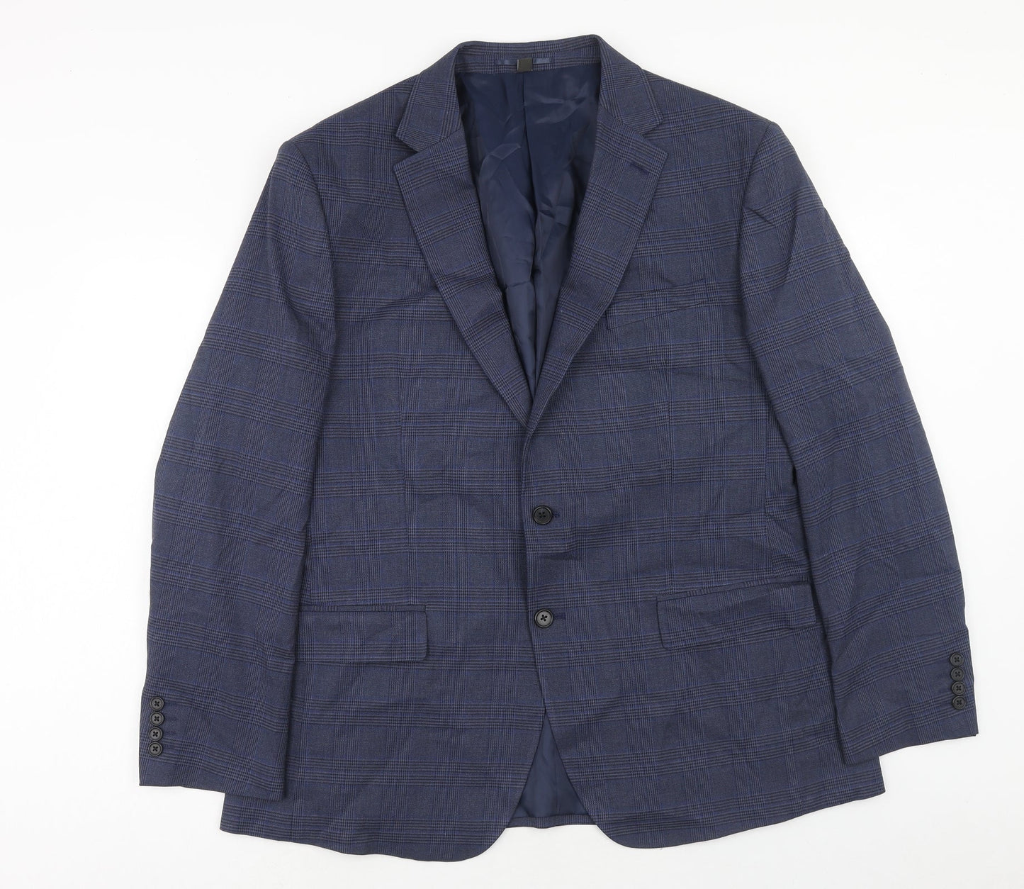 Mens UK Size 46 Marks and Spencer Regular Blue Suit Jacket