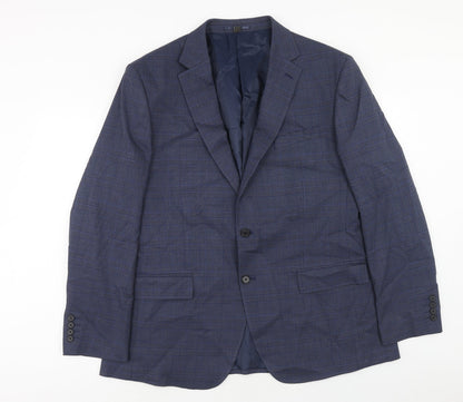 Mens UK Size 46 Marks and Spencer Regular Blue Suit Jacket