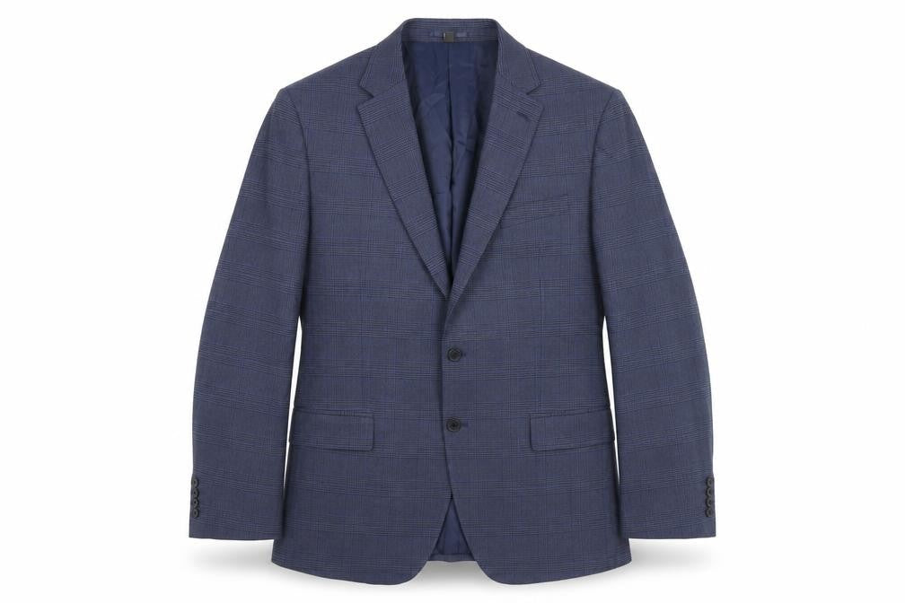 Mens UK Size 46 Marks and Spencer Regular Blue Suit Jacket