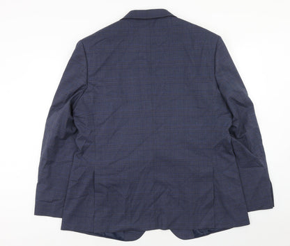 Mens UK Size 46 Marks and Spencer Regular Blue Suit Jacket